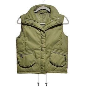 Extyn Green Puffer Vest with Pockets Size S Hiking Outdoors Layering